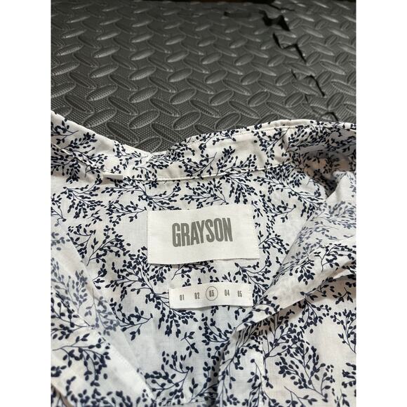 Grayson Frank & Eileen The Changemaker Dress Blue White Long Sleeve Sz 3 Medium - Picture 3 of 10